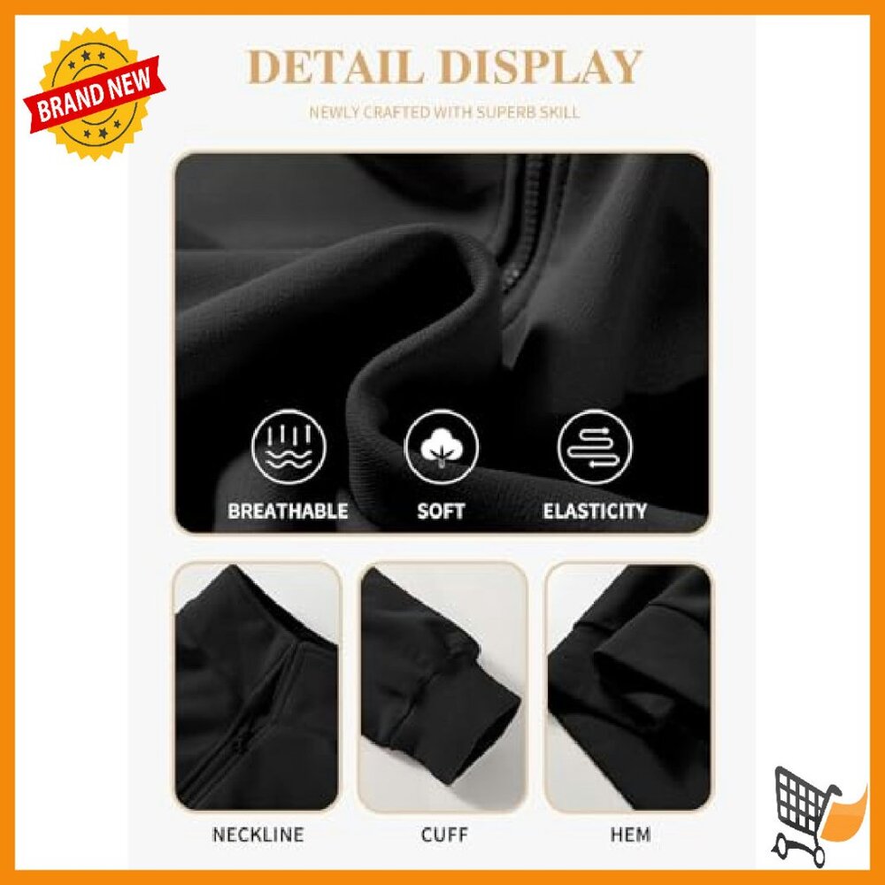 Plus Size Half Zip Pullover Sweatshirt Women's Th… - image 6